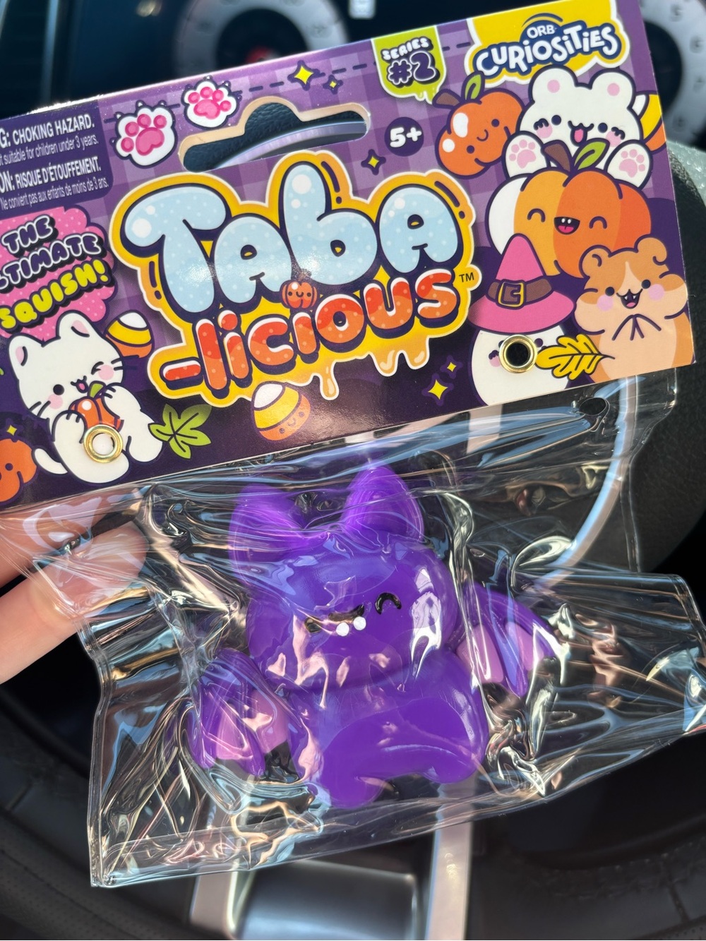 Taba-licious Purple Halloween Bat Squishy Toy